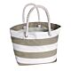 Canvas Stripes Beach Bag Sand